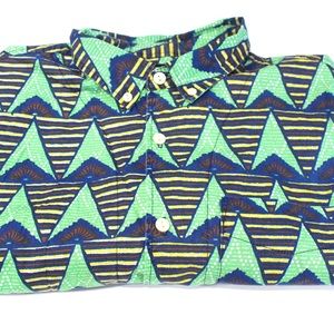 Men’s Printed Casual short sleeved button up